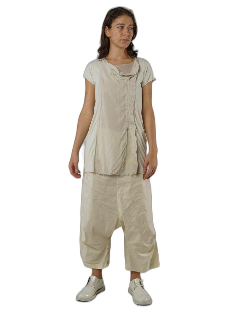 Rundholz — прямая узкая футболка из хлопкового креп-джерси — 1251560501