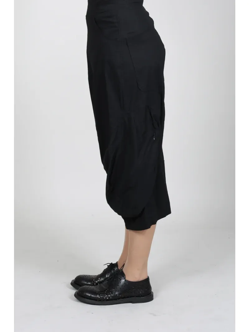 Rundholz - Wadenlange baumwoll stretch hose - 1251630104