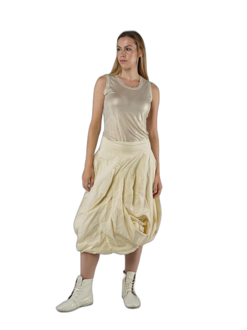 Rundholz - Balloon-shaped cotton stretch skirt - 1251630311