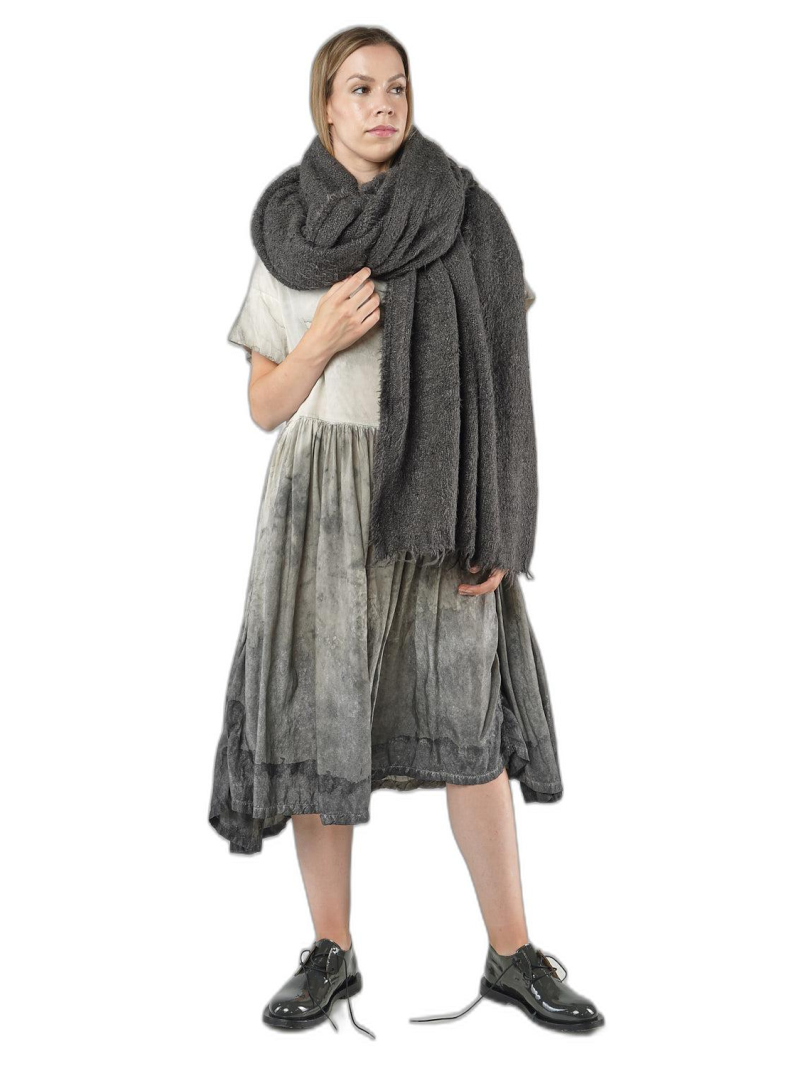 Rundholz - Oversize tussah seiden strickschal - 1251657707