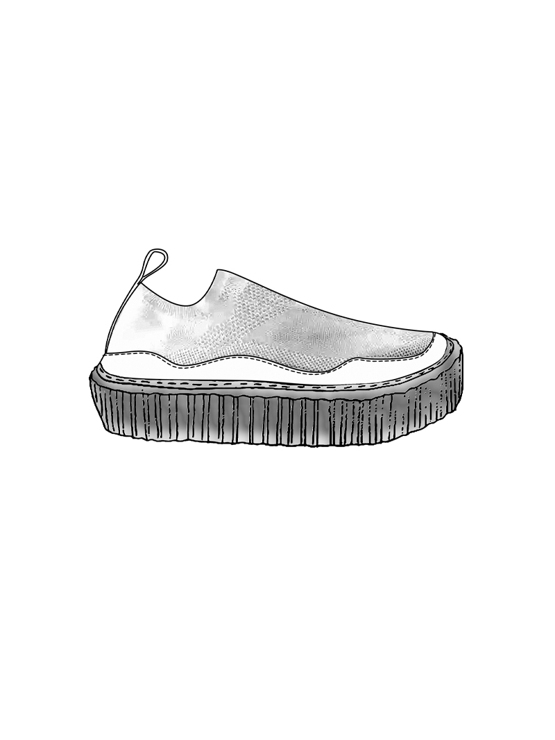 Rundholz - Halbschuhe mit eingestrickte socken - 1251985251