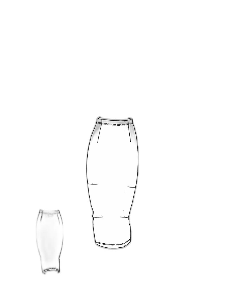 Rundholz DIP - Bananenförmiger baumwoll stretch rock - 1252110308