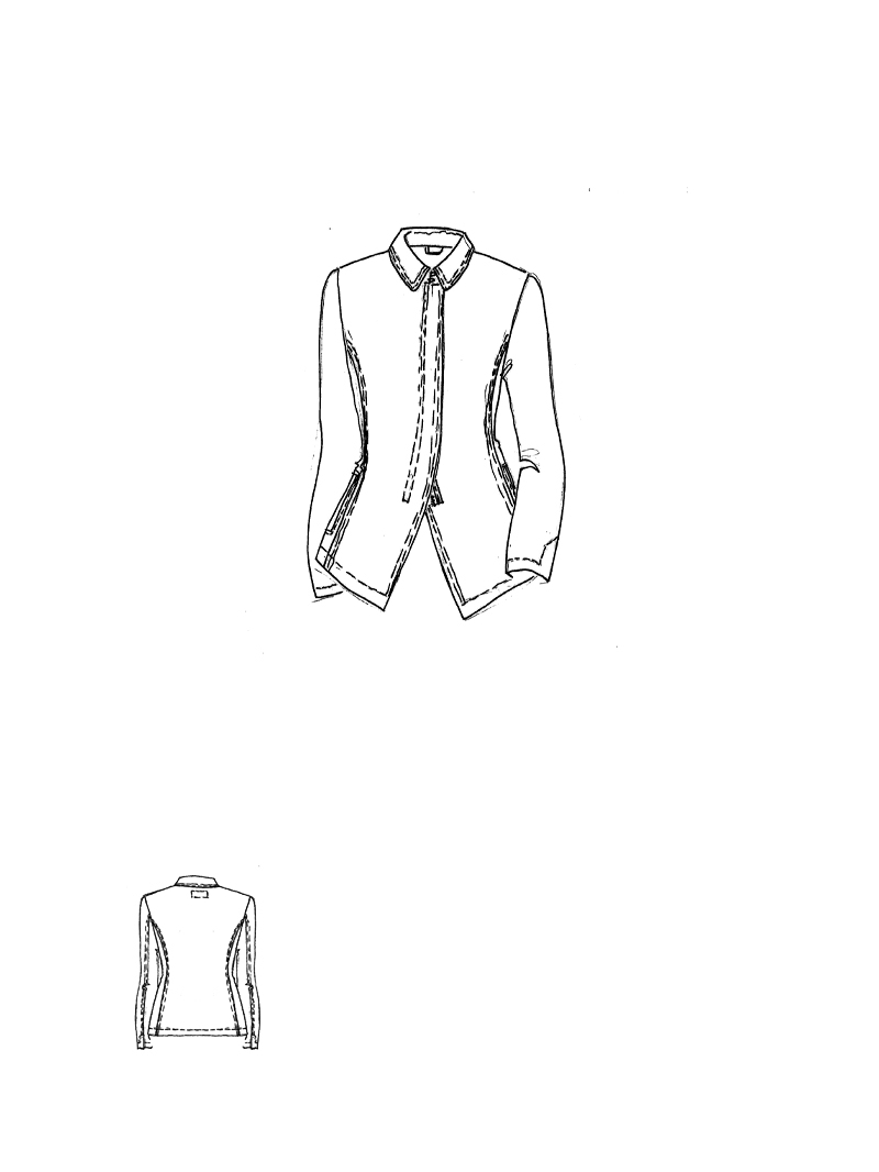 Rundholz DIP - Schmale baumwoll stretch jacke - 1252111105