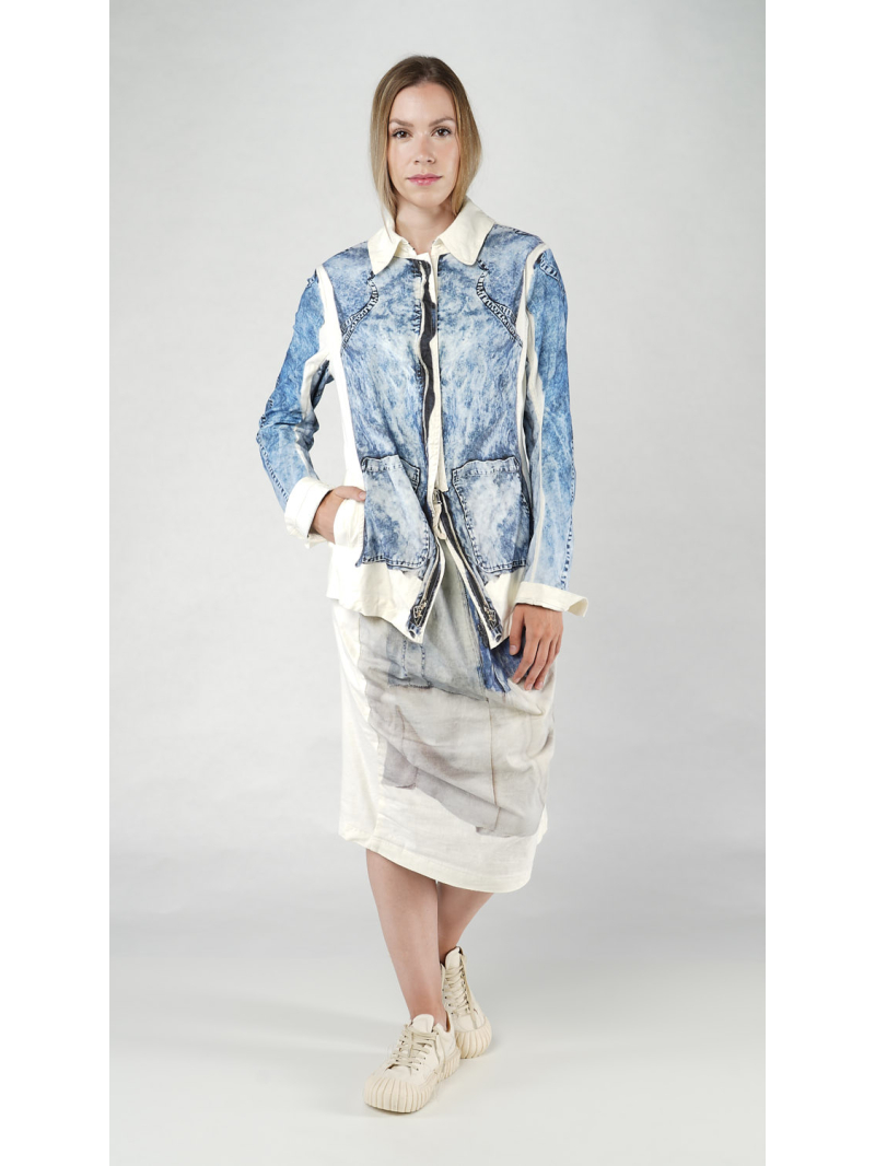 Rundholz DIP - Schmale baumwoll stretch jacke - 1252111105