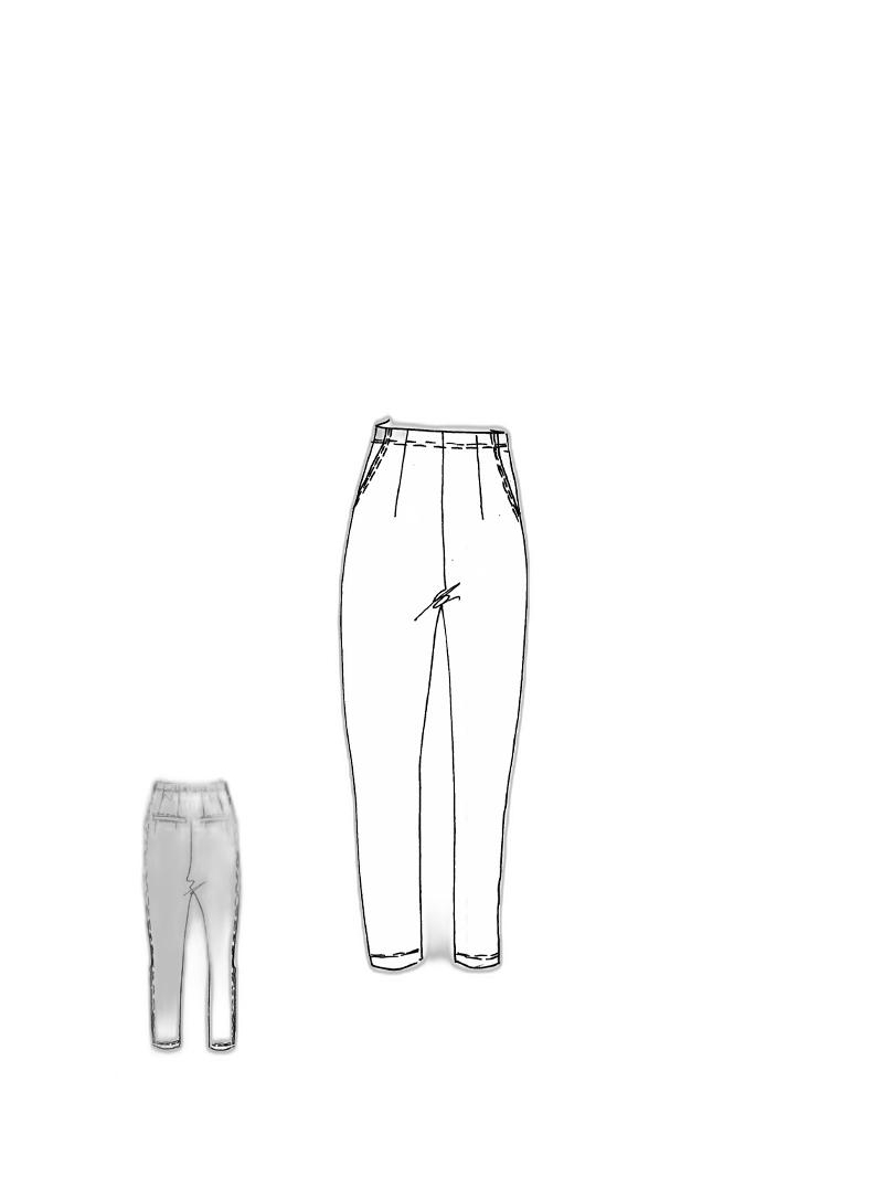 Rundholz DIP - Gerade schmale leinen baumwoll stretch hose - 1252240111