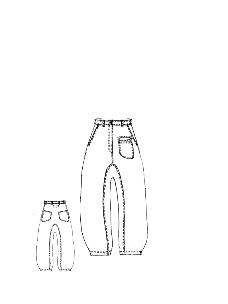 Rundholz DIP - Baggy joggjeans hose - 1252260101