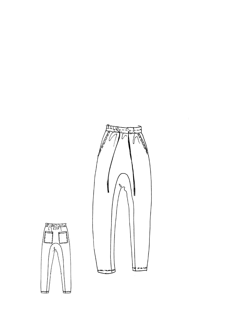 Rundholz DIP - Lockere thin french terry jogginghose - 1252280105