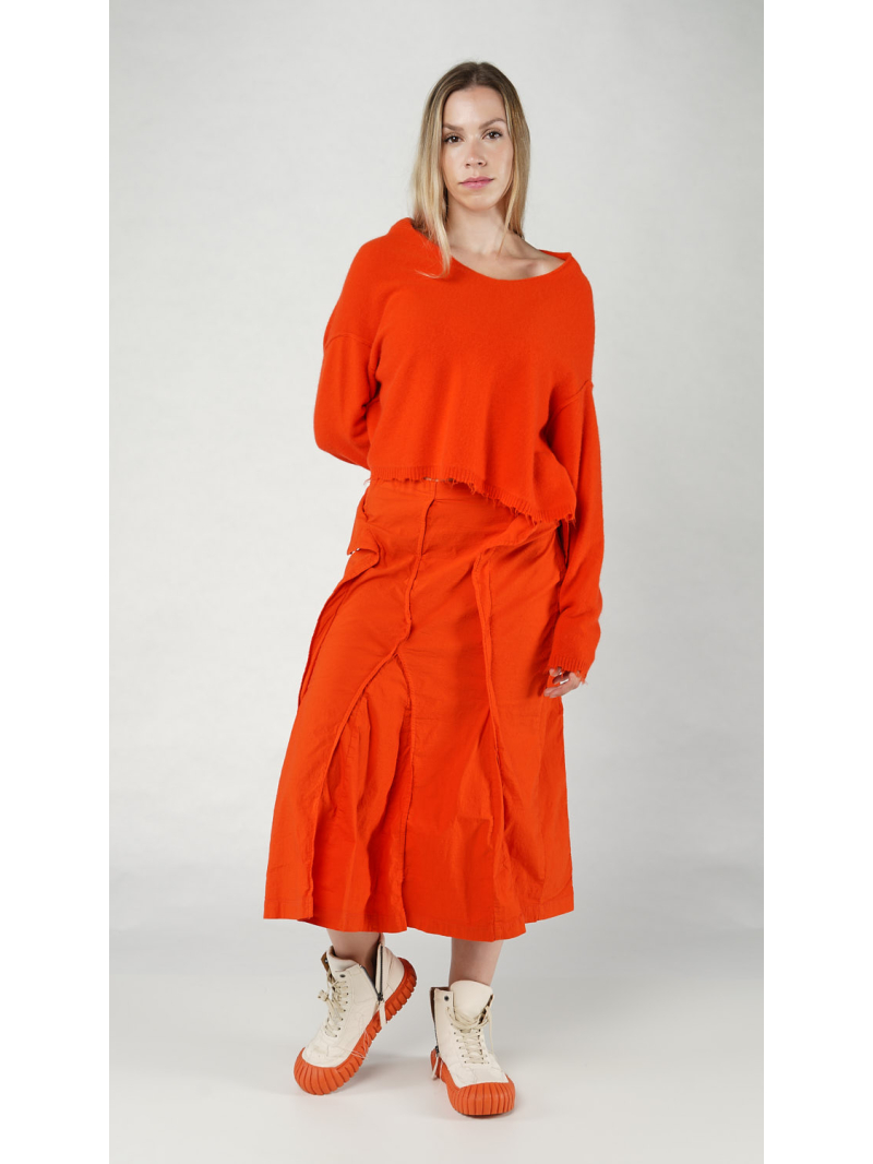 Rundholz DIP - Kurzer merino waschbär strick pullover - 1252330706