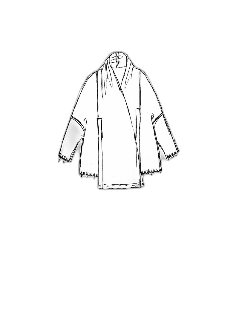 Rundholz DIP - Gerade weite merino waschbär strickjacke - 1252337107