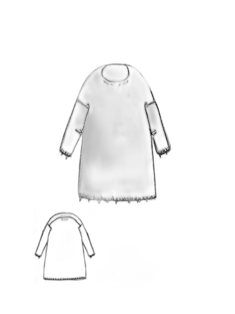 Rundholz DIP - Weites merino waschbär strickkleid - 1252337305