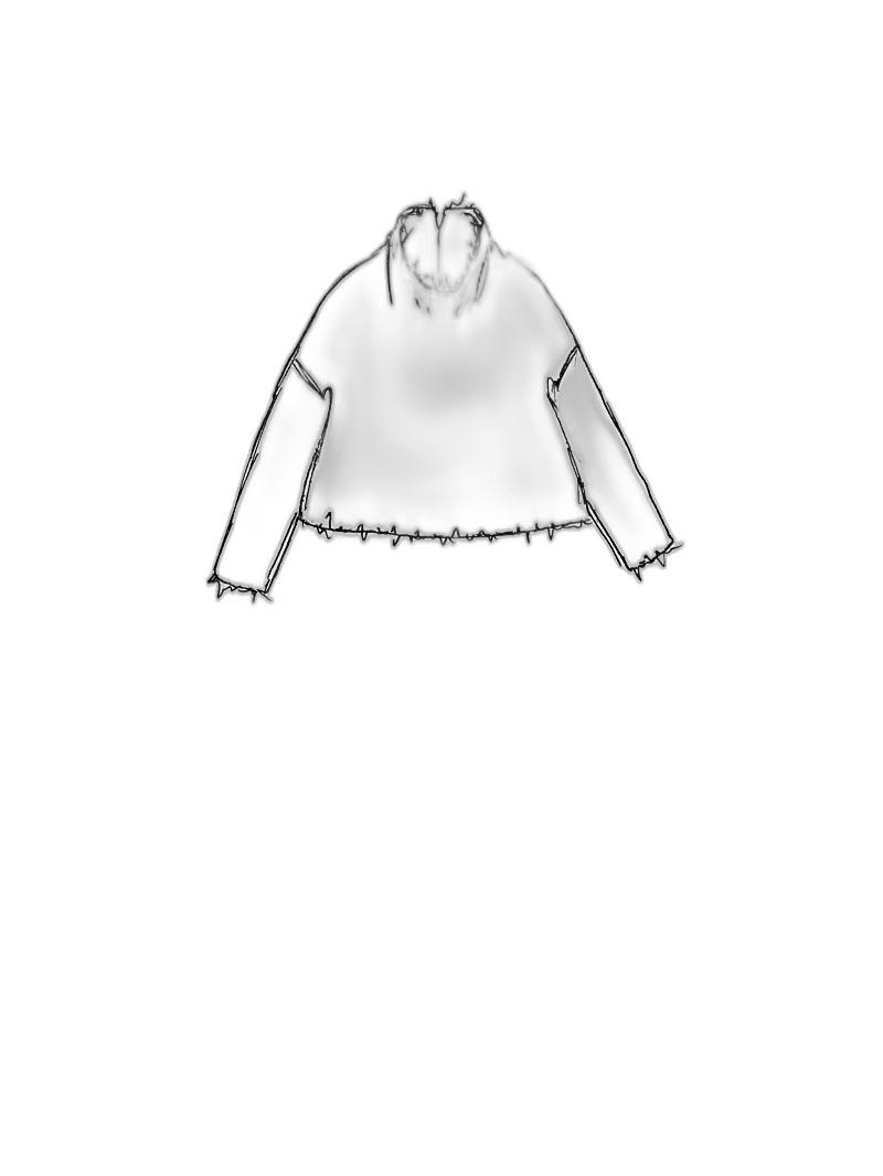 Rundholz DIP - Kurzer waschbär strick pullover - 1252400701