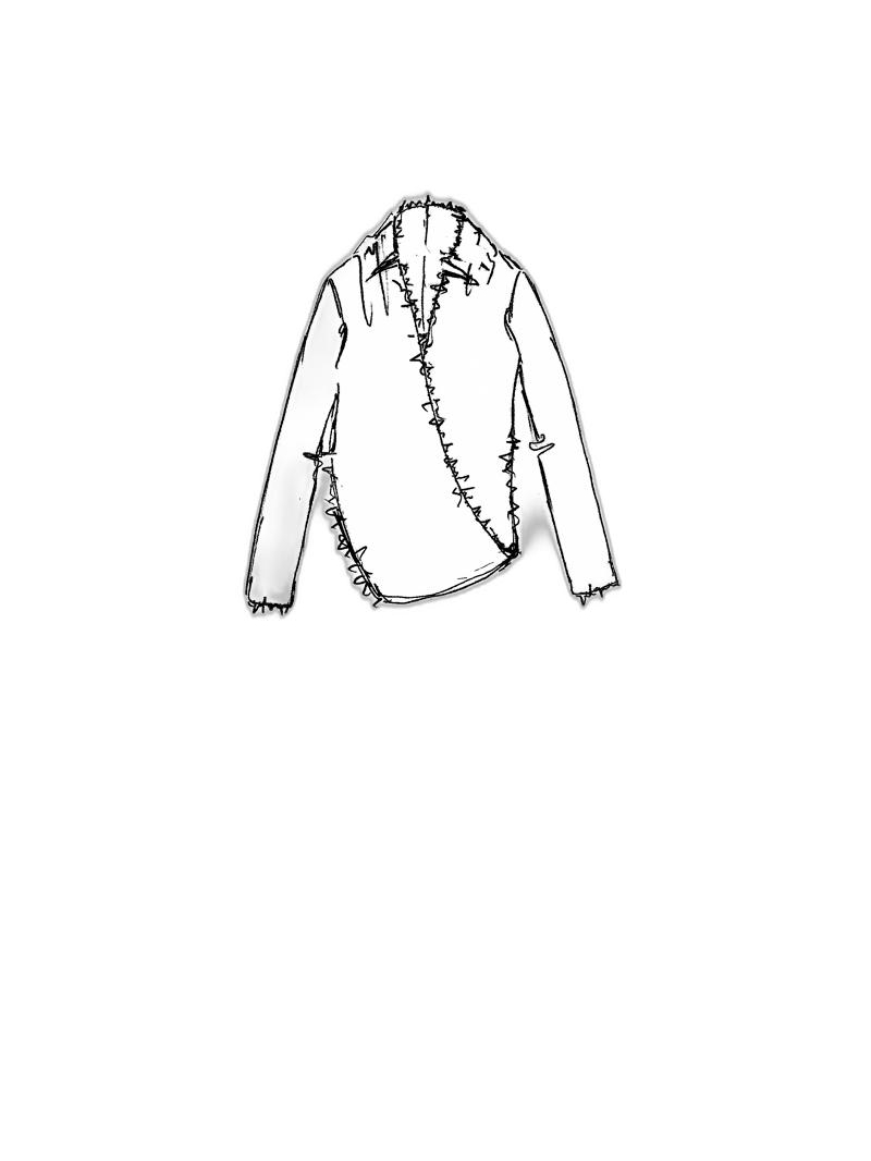 Rundholz DIP - Kurzer waschbär strick pullover mit schlaufe - 1252400703