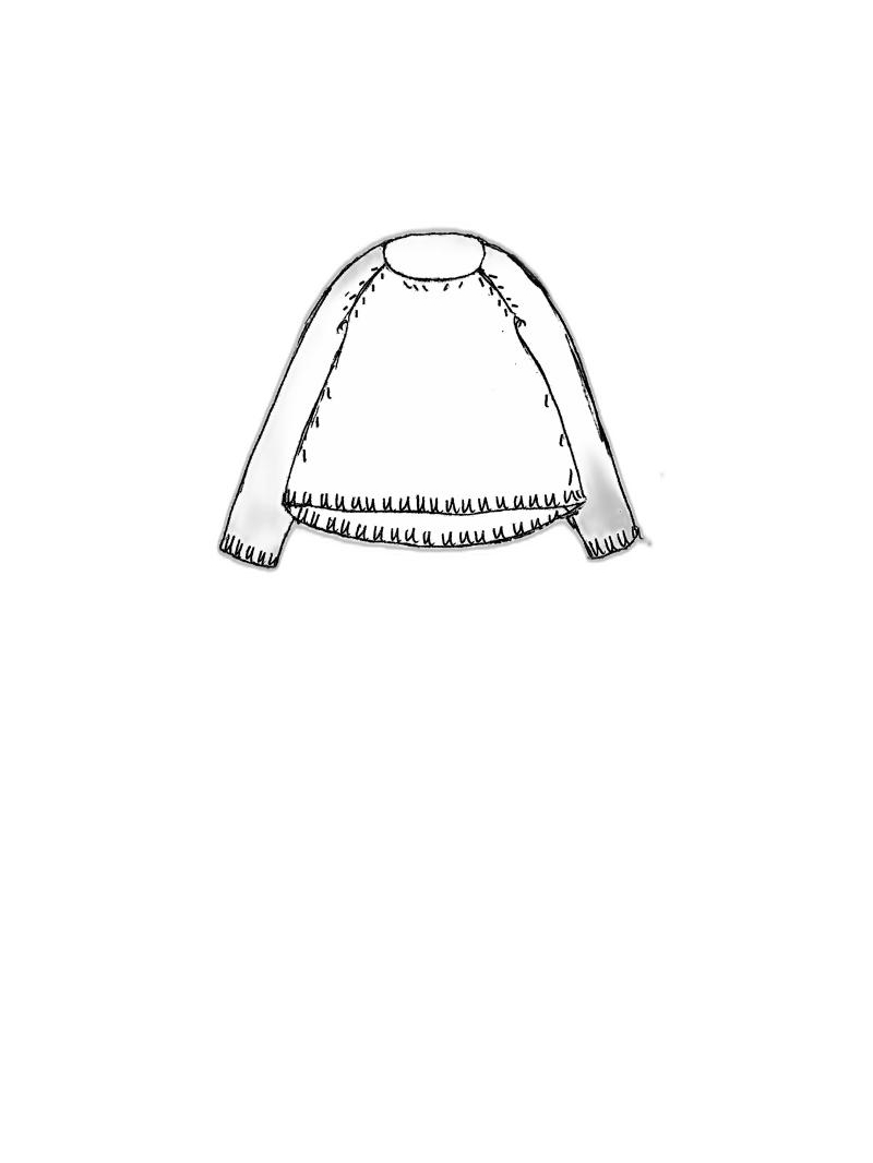 Rundholz DIP - Hüftlanger leinen strick pullover - 1252440701