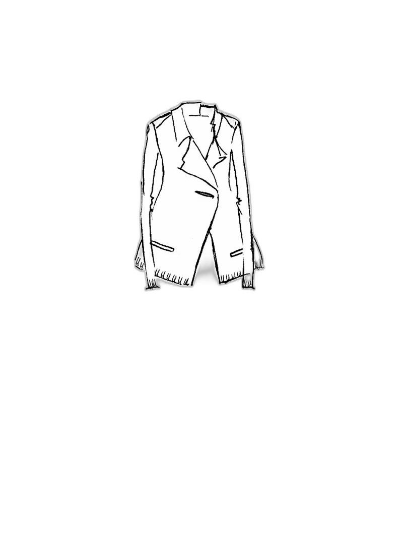 Rundholz DIP - Hüftlange leinen strickjacke - 1252447105