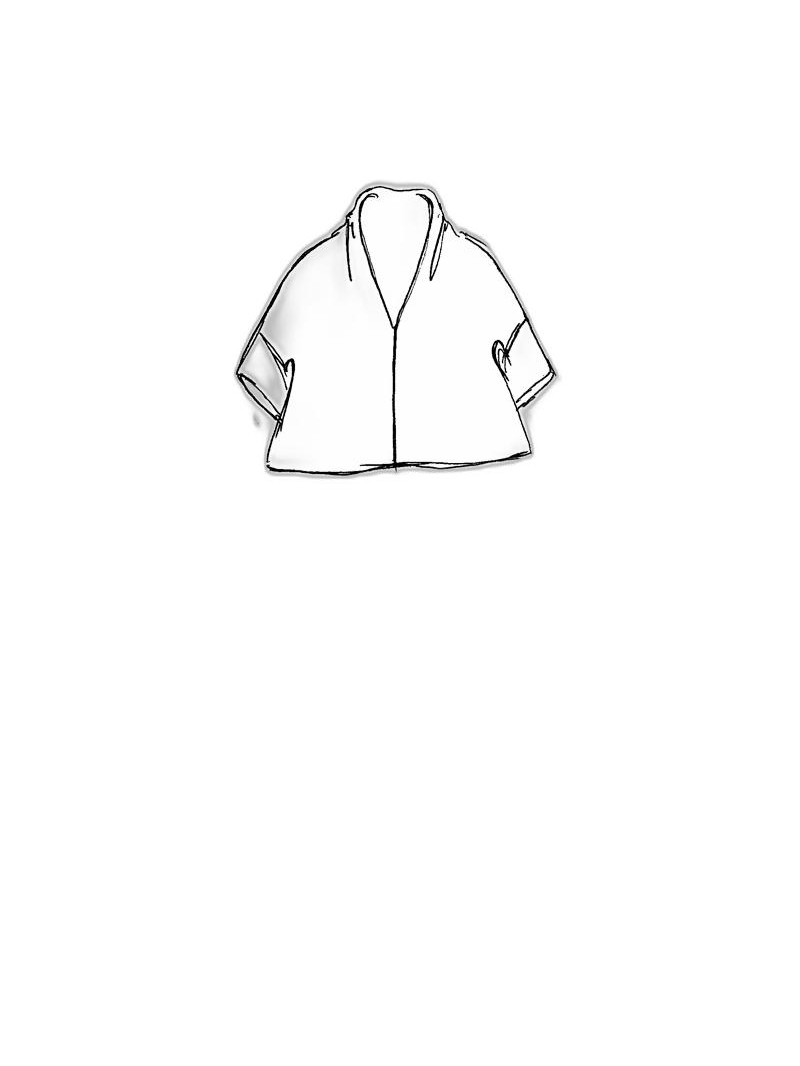 Rundholz DIP - Kastenförmiger papier strick pullover - 1252450701