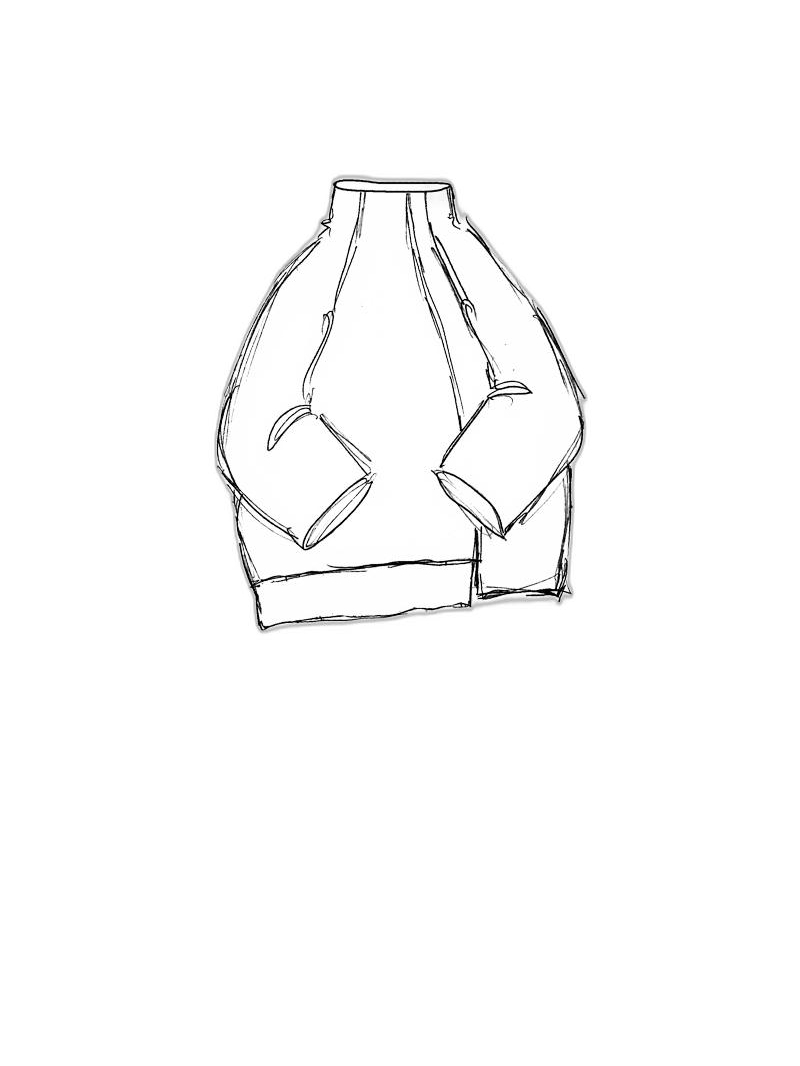 Rundholz DIP - Oversize papier stricktunika - 1252457004