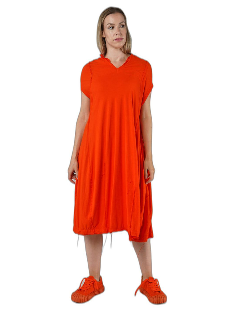 Rundholz DIP - Knielanges baumwoll crepe jersey cupro kleid - 1252560901