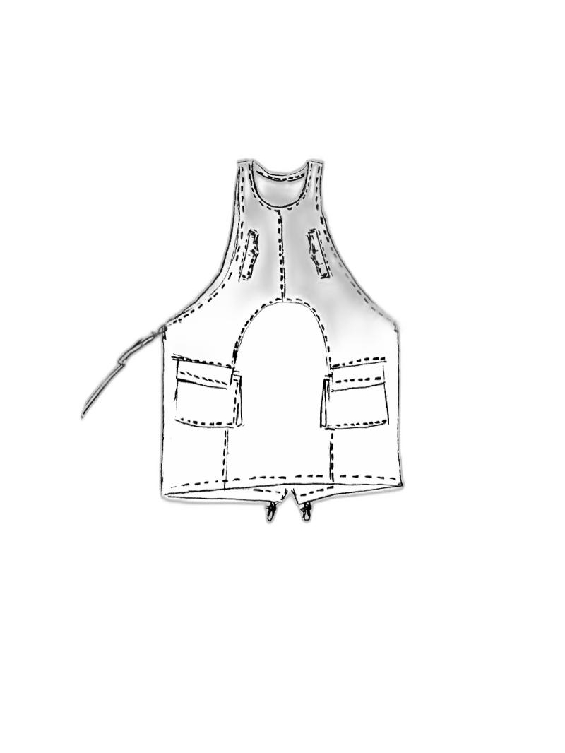 Rundholz DIP - Sehr weites baumwoll twill stretch kleid - 1252600913