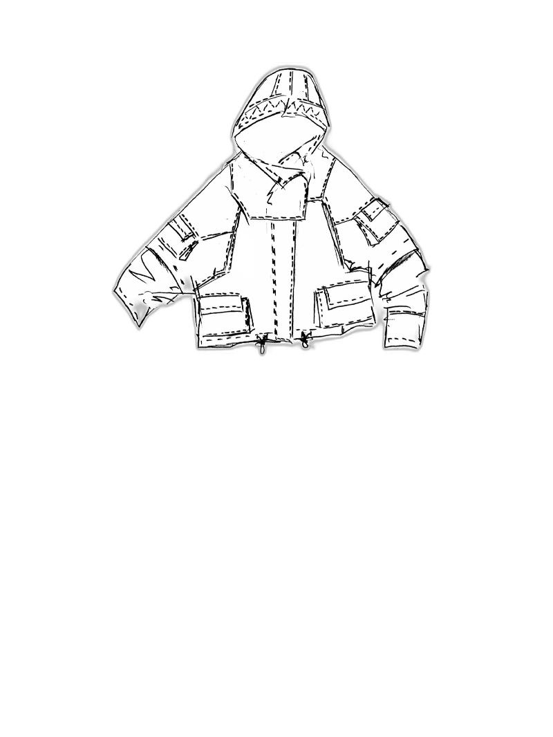 Rundholz DIP - Kastenförmige baumwoll twill stretch jacke - 1252601106