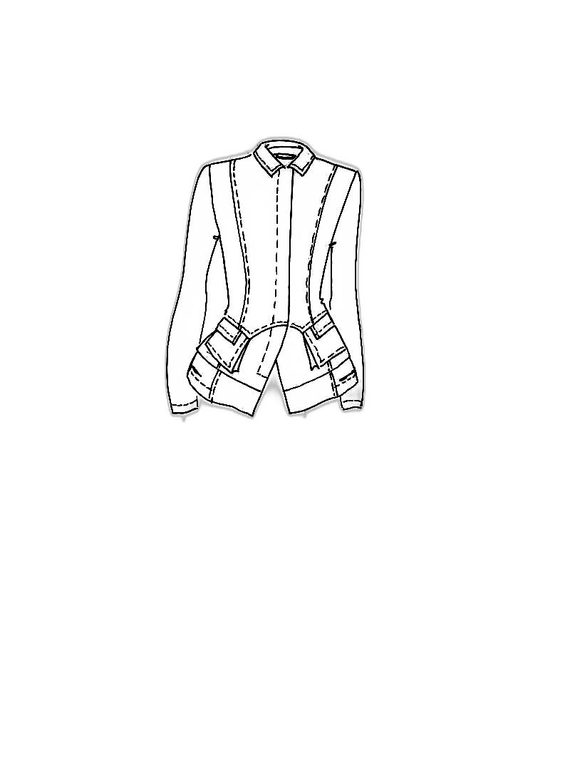 Rundholz DIP - Taillierte baumwoll twill stretch jacke - 1252601110