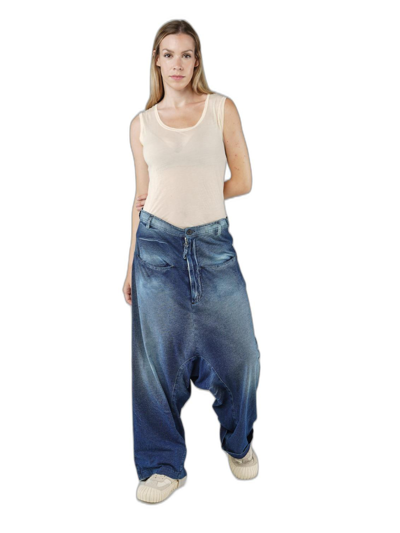Rundholz DIP - Baggy indigo jersey hose - 1252620111