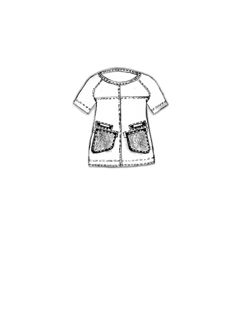 Rundholz DIP - Hüftlanges indigo jersey t-shirt - 1252620502