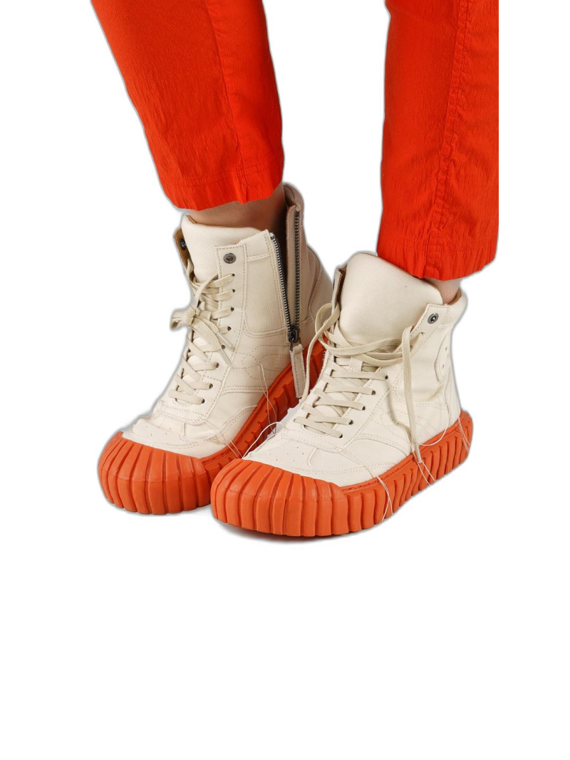 Rundholz DIP - Cotton twill stretch ankle boots mit hängenden fäden - 1252985252