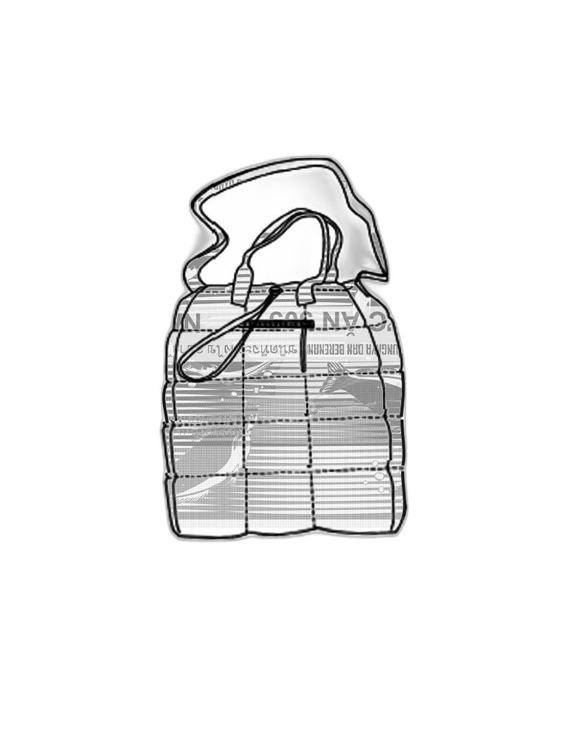 Rundholz Black Label - Padded nylon bag with elastic cord and stopper - 1253212504