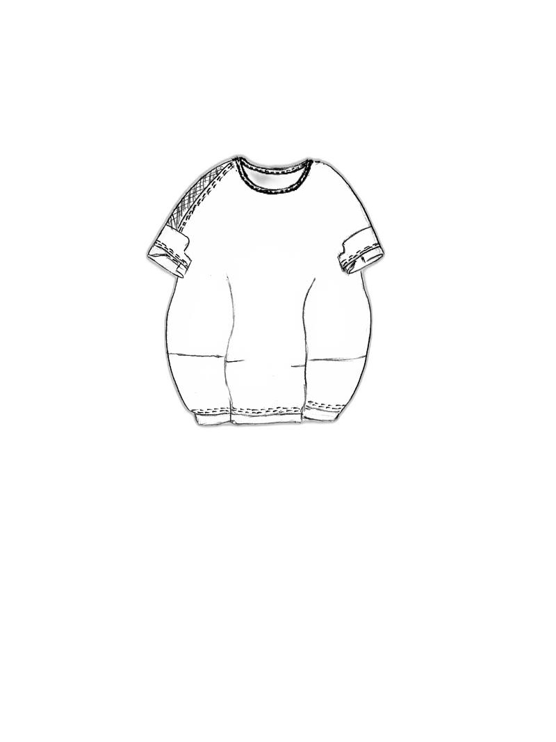 Rundholz Black Label - Weites baumwolljersey t-shirt - 1253230505