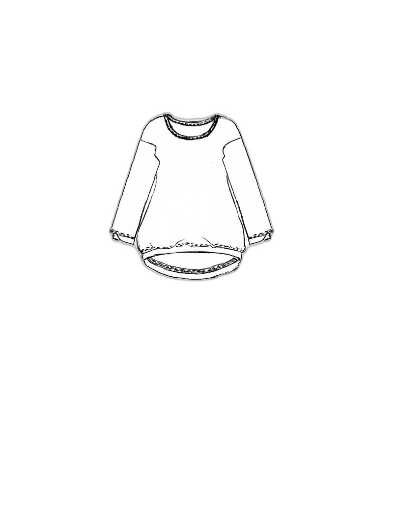 Rundholz Black Label - Hüftlanges baumwolljersey t-shirt - 1253230507