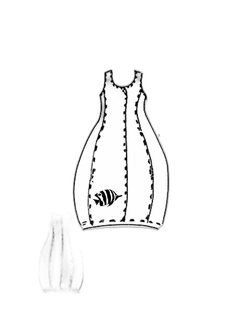 Rundholz Black Label - Balloon-shaped linen dress with print - 1253240902