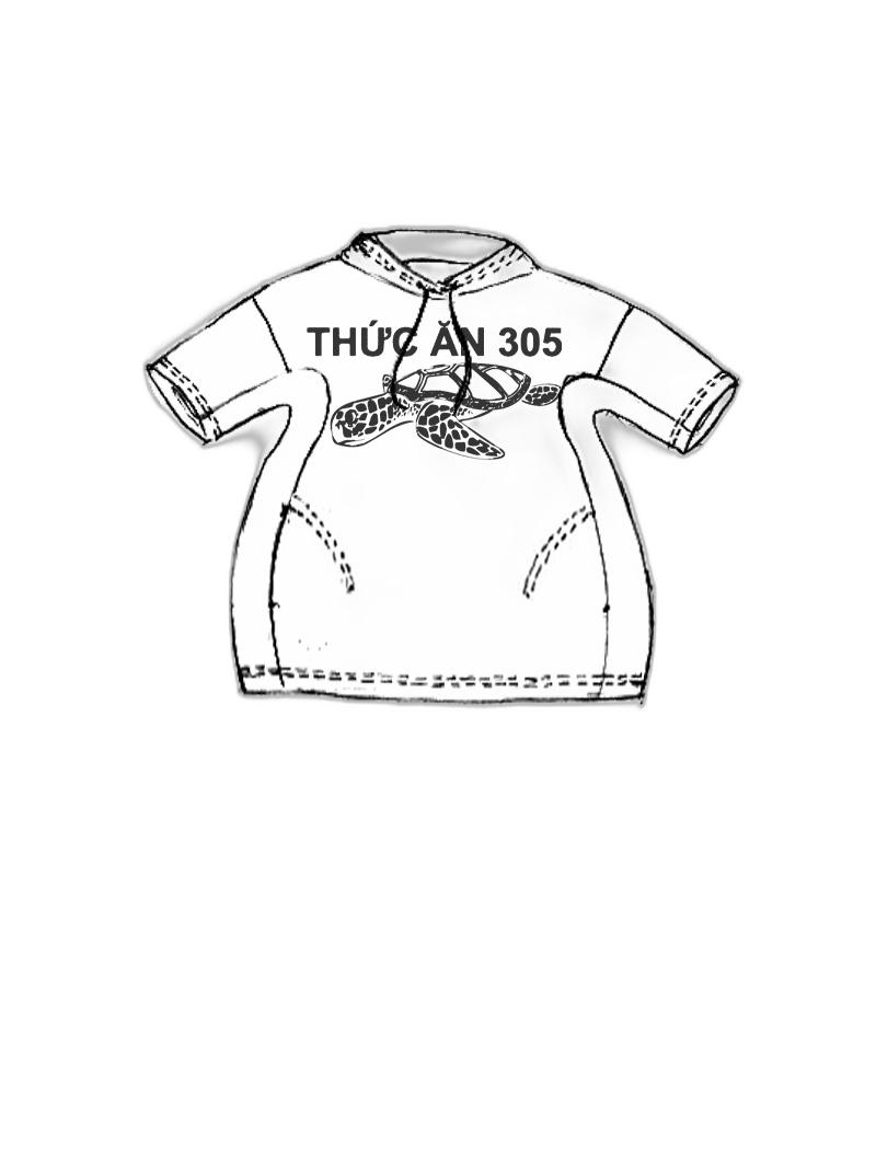 Rundholz Black Label - Weites french terry t-shirt mit platziertem druck - 1253290502