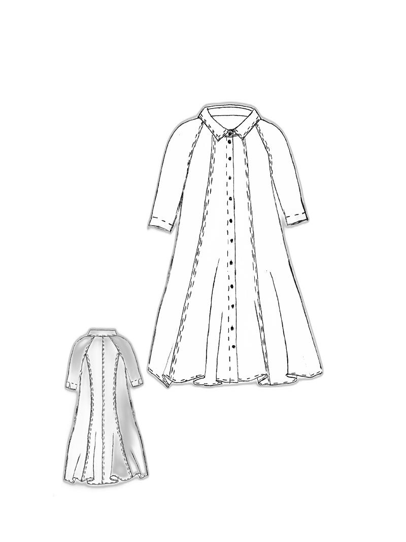 Rundholz Black Label - A-förmiges baumwollvoile kleid - 1253320912