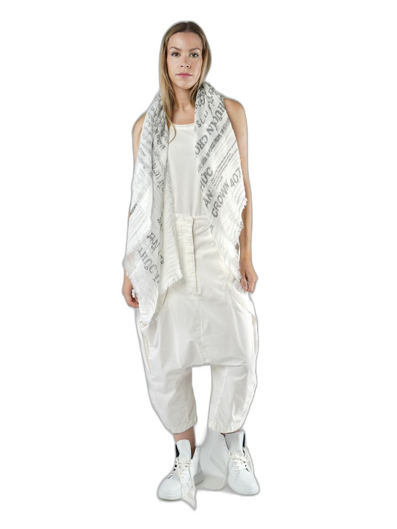 Rundholz Black Label - Rechteckiger baumwoll seiden schal mit druck - 1253361401