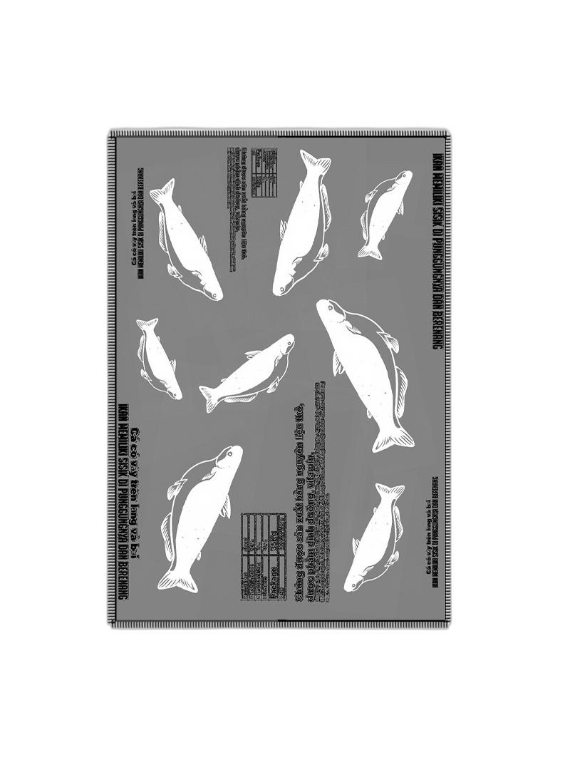 Rundholz Black Label - Halbtransparenter baumwoll seiden schal mit druck - 1253361402