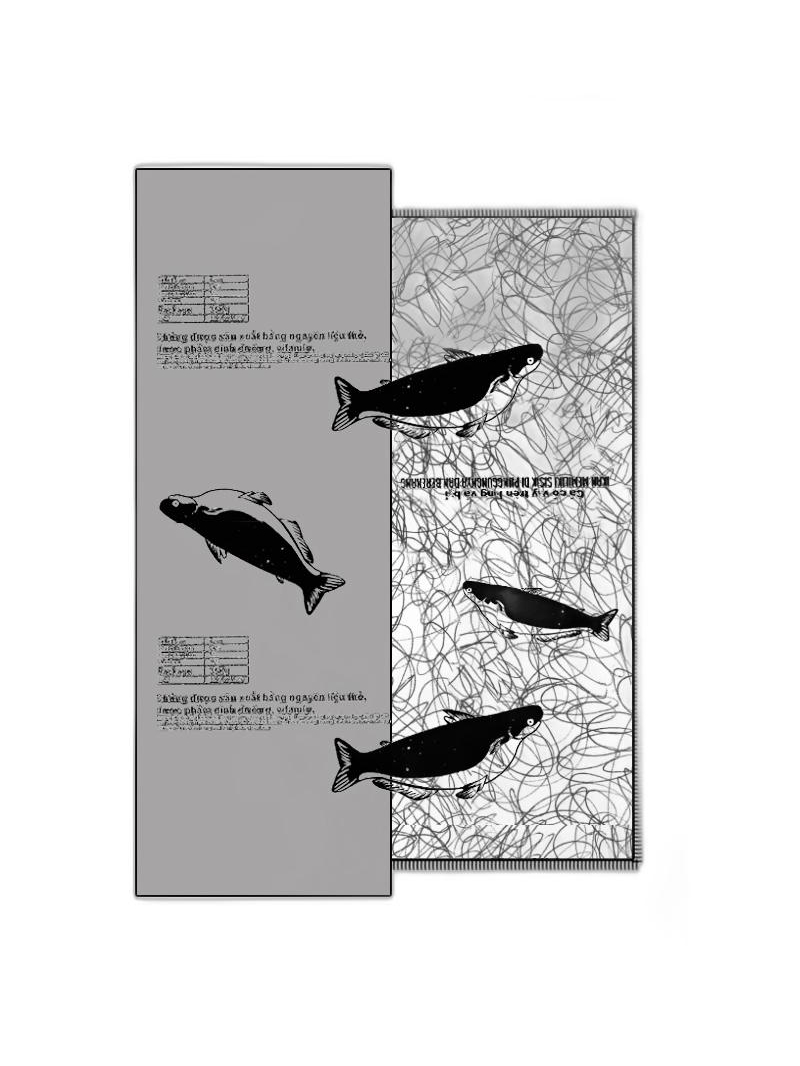 Rundholz Black Label - Rechteckiger baumwoll seiden schal mit druck - 1253361407