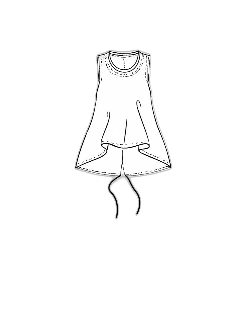 Rundholz Black Label - Hüftlanges papercotton jersey top - 1253370824