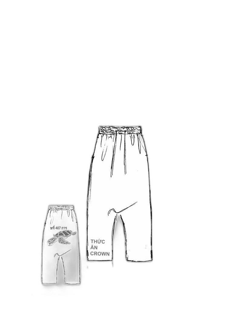 Rundholz Black Label - Lockere high twist jaquard strickhose - 1253417608