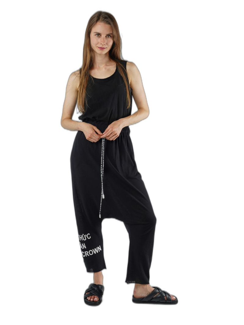 Rundholz Black Label - Lockere high twist jaquard strickhose - 1253417608