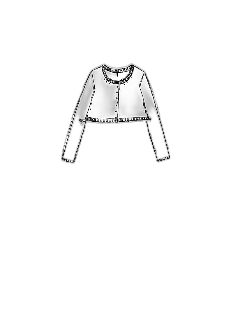 Rundholz Black Label - Kurze leinen strickjacke - 1253507114