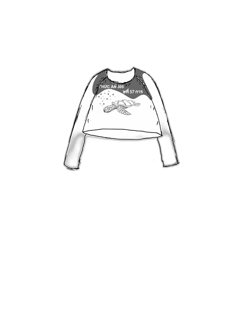 Rundholz Black Label - Kurzer baumwoll nylon strick pullover - 1253580704