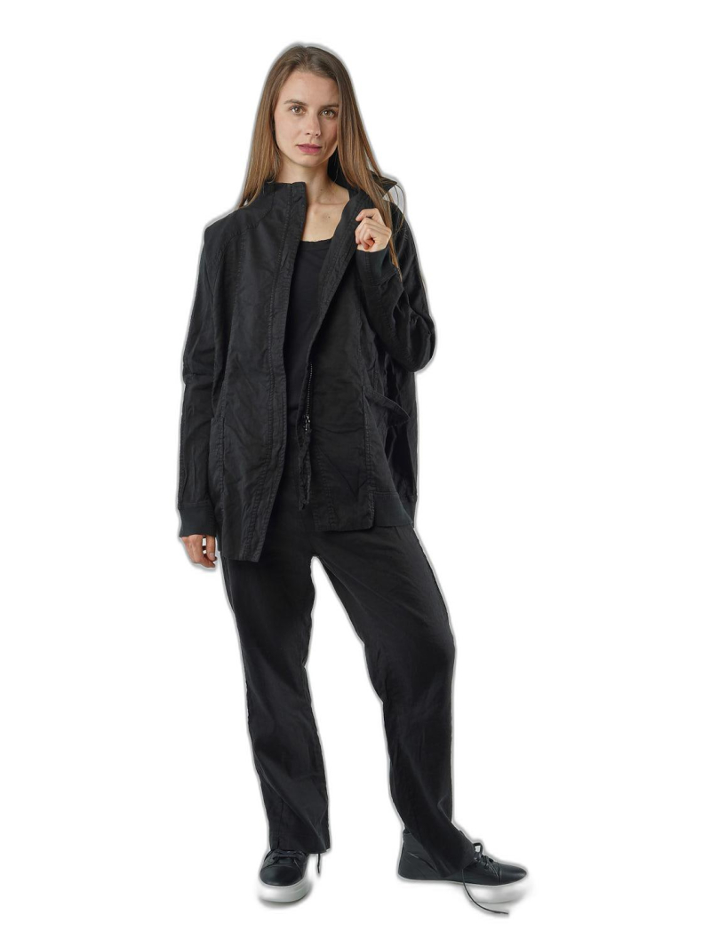 Rundholz Black Label - Straight wide linen stretch jacket - 1253831104