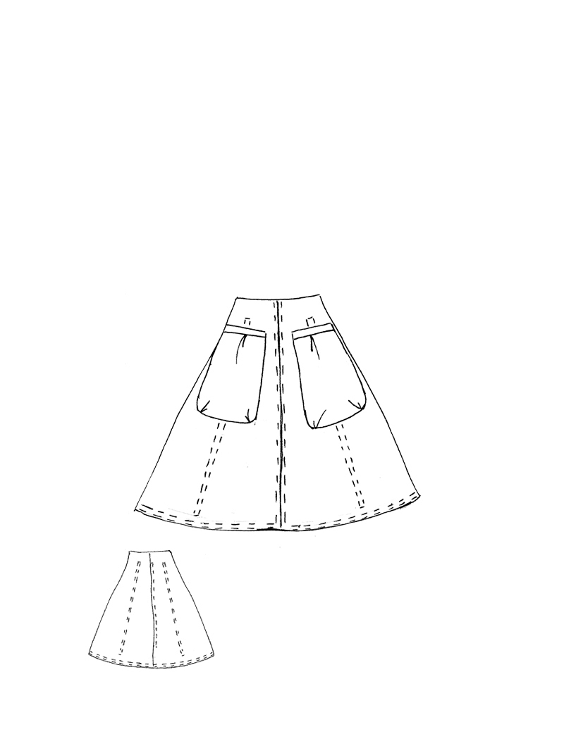 Rundholz - Wasserdichter Soft Shell Tellerrock - 1261000313