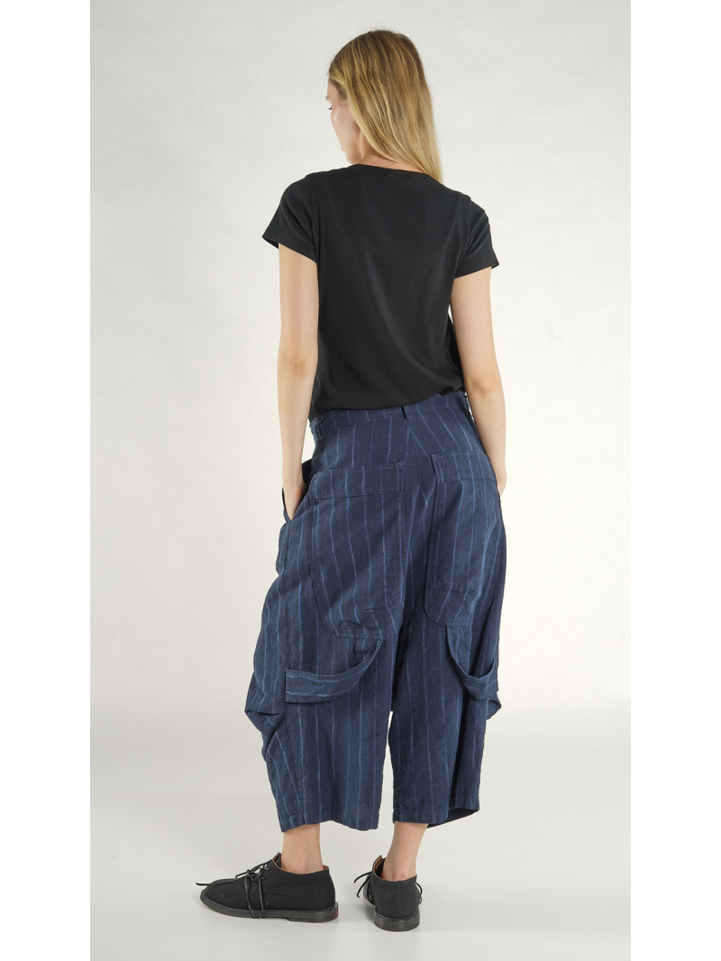 Rundholz - Gerade geschnittene Hose mit Bandapplikation - 1261020101