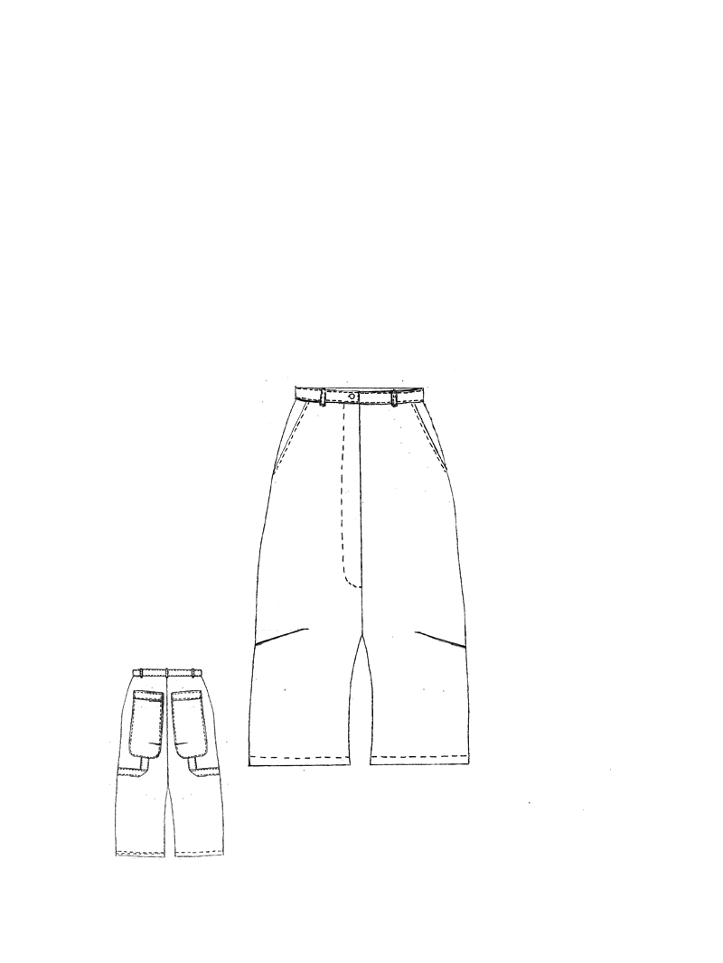 Rundholz - Gerade geschnittene Hose mit Bandapplikation - 1261020101