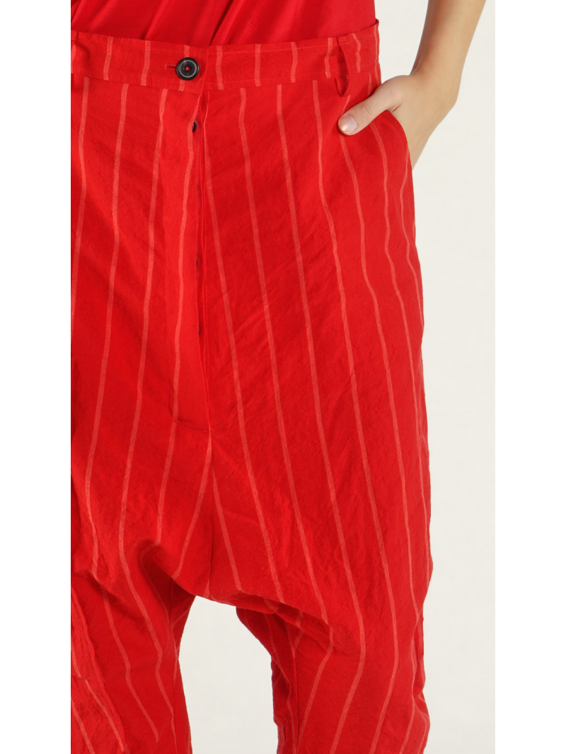 Rundholz - Tulpenförmige Leinen Hose - 1261020102