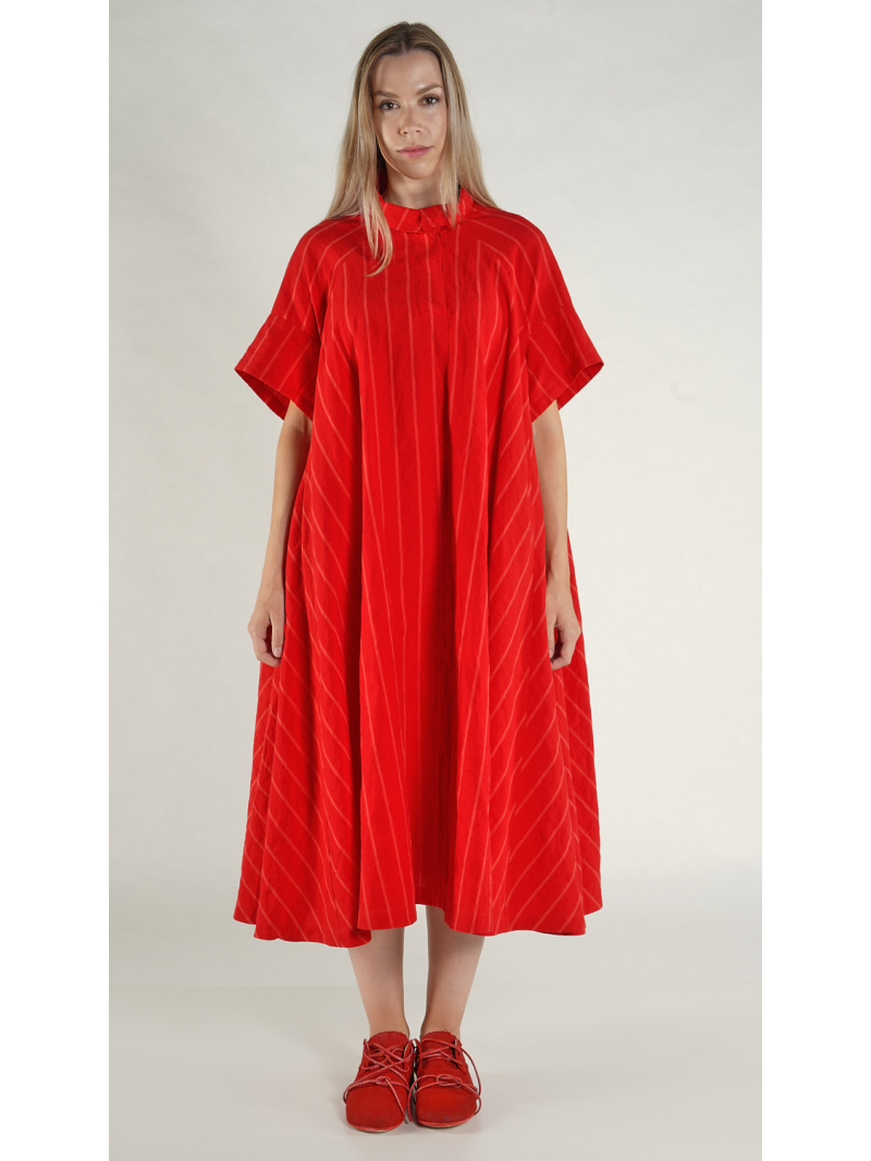 Rundholz - Ausgestelltes Kleid mit Bandapplikation - 1261020905