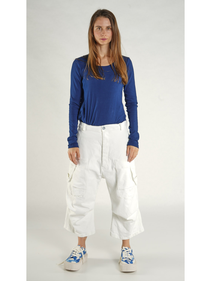 Rundholz - Lockere Denim Hose mit Kreide Veredlung - 1261040101