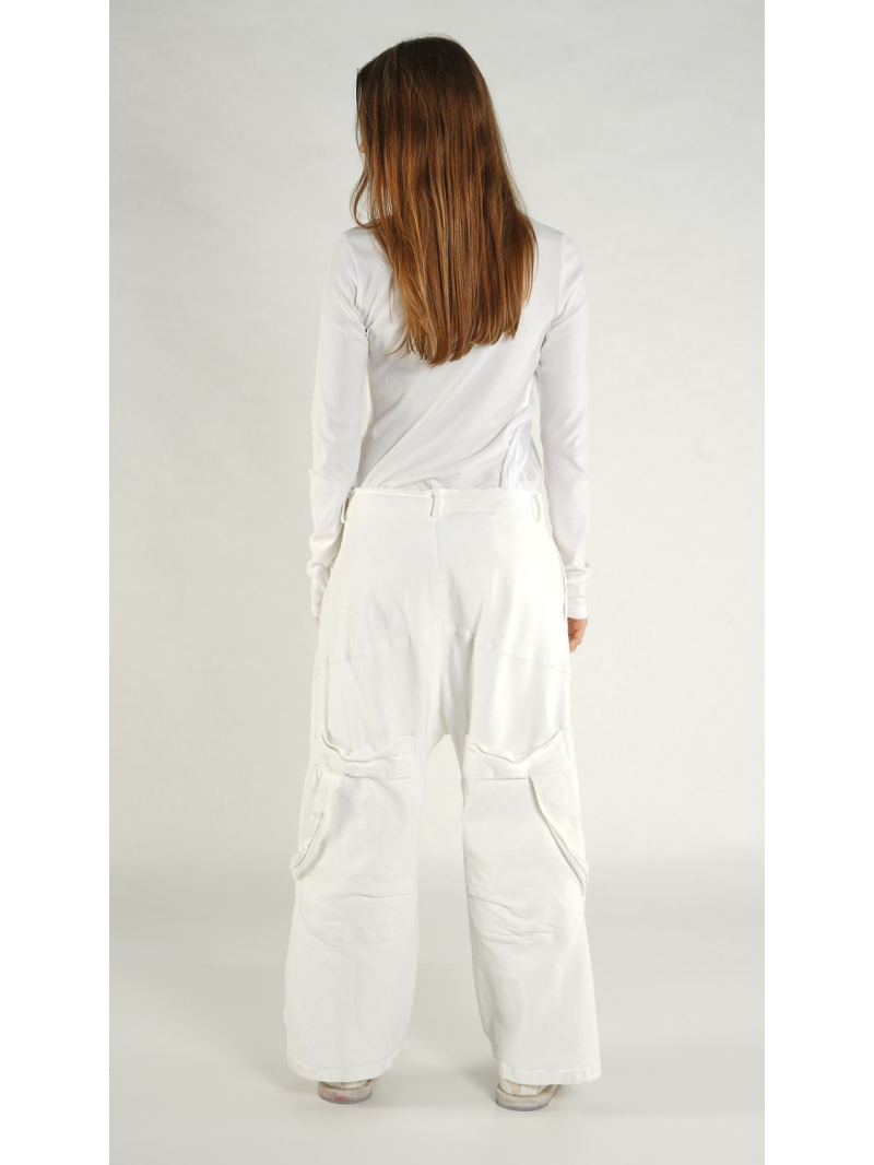 Rundholz - Ballonförmige Denim Hose mit Kreide Veredlung - 1261040102