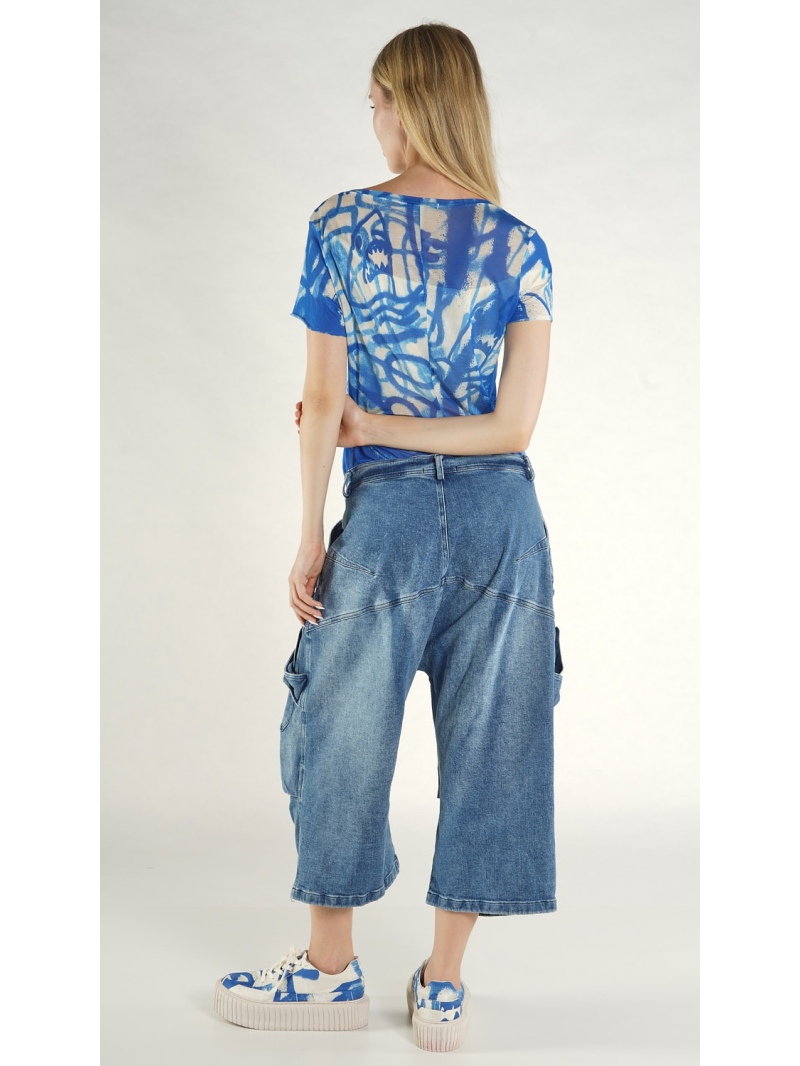 Rundholz - Lockere Denim Hose mit Indigo Wash - 1261040111